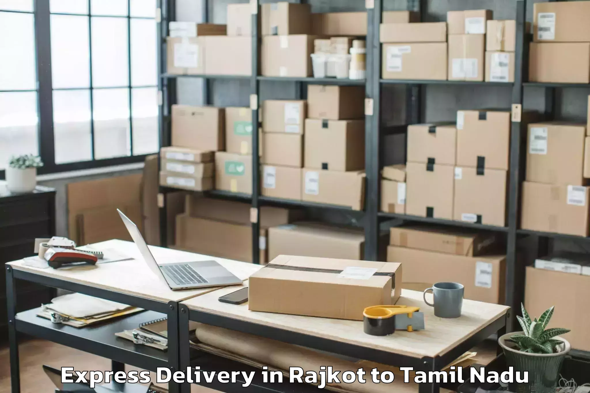 Rajkot to Tamil Nadu Dr Ambedkar Law Uni Express Delivery